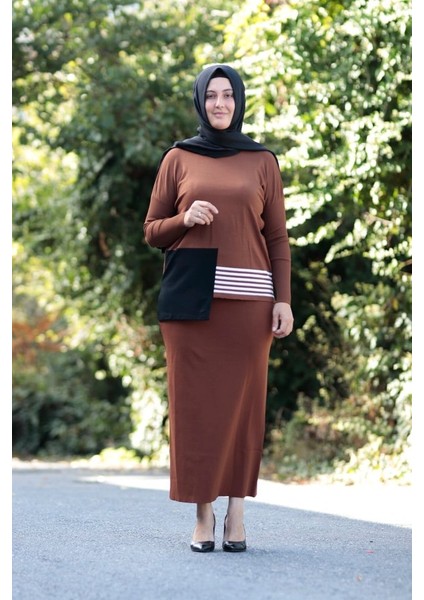 Merserize Soğuk Rayon Iplik Perfect Etek Bluz Ikili Takım modelleri
