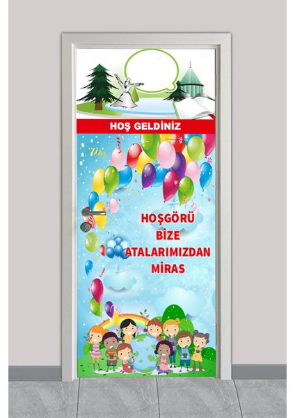 Okul Kapı Giydirme Folyo