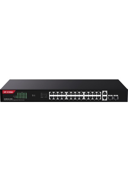 Ip-Com G1128P-24-410W 24 Port Poe 10/100/1000 2x Ge + 2x Sfp 410W Yonetılemez Rack Mount Swıtch