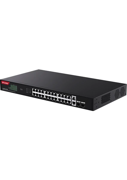 IP-COM G1128P-24-410W 24 PORT POE 10/100/1000 2x GE + 2x SFP 410W YONETILEMEZ RACK MOUNT SWITCH Resim-2