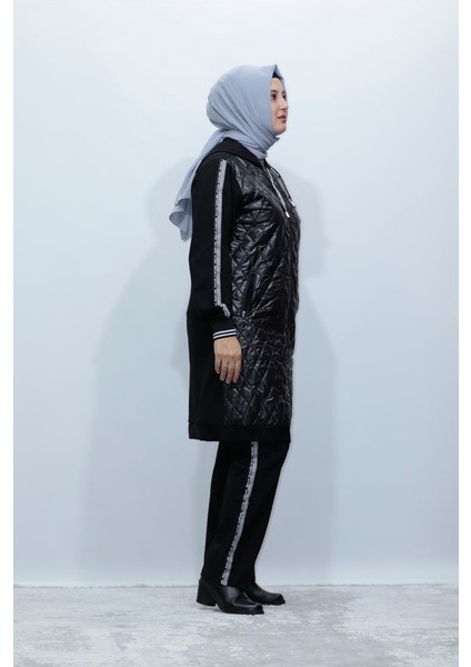 Büyük Beden Cepli Önü Kapitone Fermuarlı Ikili Takım modelleri