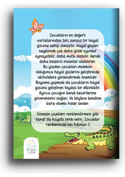 Neşeli Renkler Boyama Kitabı