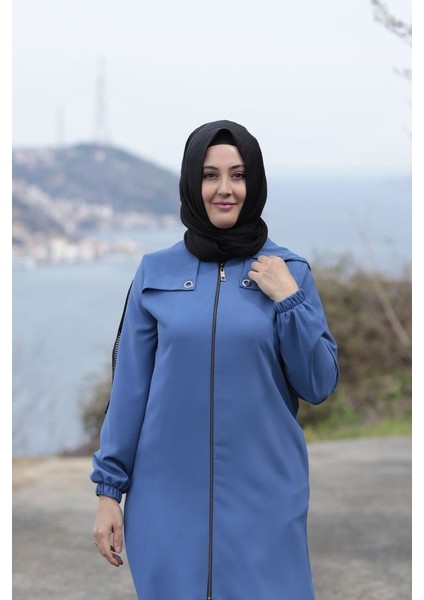 Büyük Beden Kapüşonlu Spor Kap