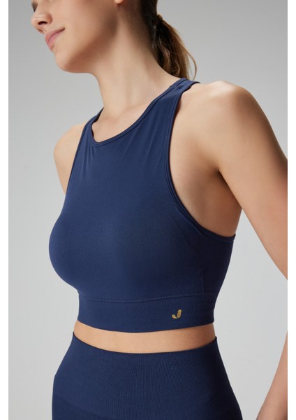 Vella Racerback Konfor Sport Bra Lacivert