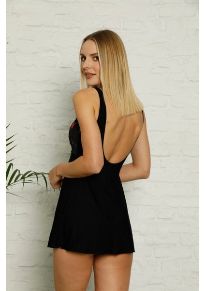 Şortlu Likralı Elbise Tesettür Mayo 28184 fırsatları