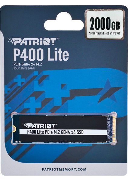 Patriot P400 Lite 2tb 3500/2700MB/S Nvme M.2 SSD Disk (P400LP2KGM28H)