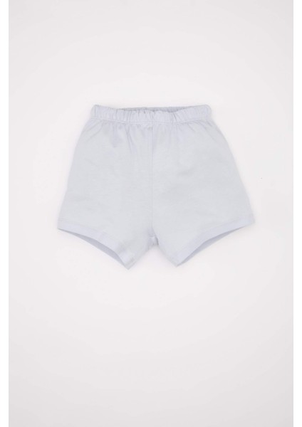 Erkek Bebek Pijama Takımı Penye Baskılı Kısa Kollu Üst Şort C5194A524HS