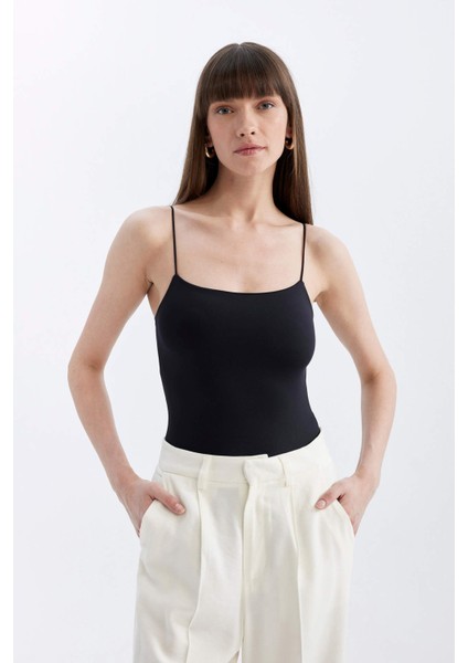Fall in Love Askılı Çıtçıtlı Bodysuit B4175AX24HS