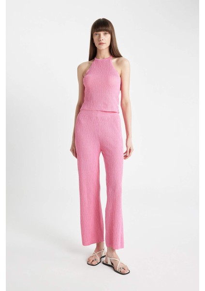 Wide Leg Geniş Bol Paça Basic Düz Pantolon D2819AX24HS fiyatları