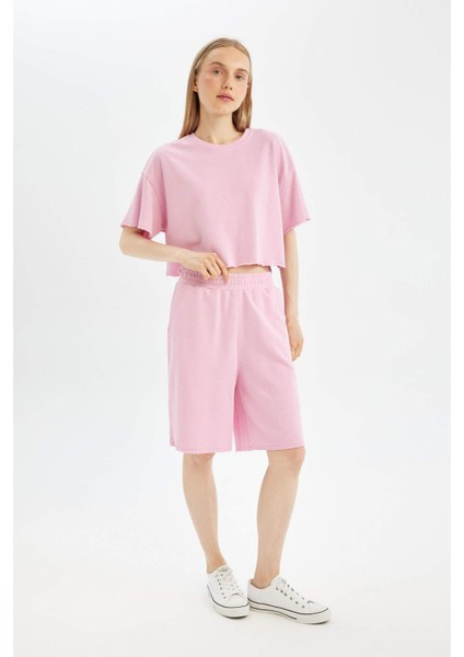 Coool Loose Fit Kalın Basic Düz Kısa Kollu Tişört D1179AX24SM fiyatları