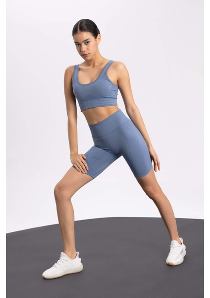 Fit Biker Beli Saran Seamless Sporcu Tayt B4569AX24SP