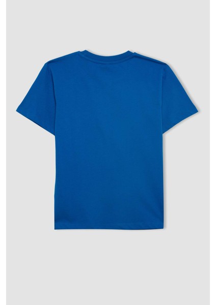 Erkek Çocuk Bisiklet Yaka Baskılı Kısa Kollu Tişört D2225A824HS modelleri