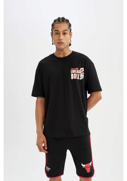 Fit NBA Chicago Bulls Standart Fit Kısa Paça Şort A3822AX24SM