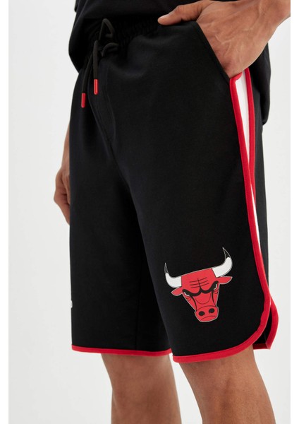 Fit NBA Chicago Bulls Standart Fit Kısa Paça Şort A3822AX24SM