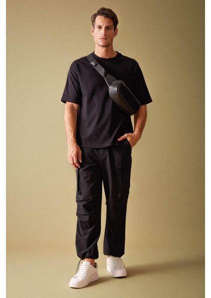 Pantolon Relax Fit Kargo Cepli Lastikli Paça A5301AX23AU