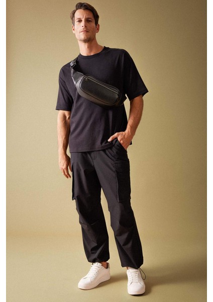 Pantolon Relax Fit Kargo Cepli Lastikli Paça A5301AX23AU