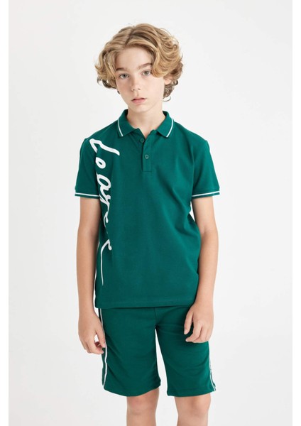 Erkek Çocuk Pike Kısa Kollu Polo Tişört modelleri