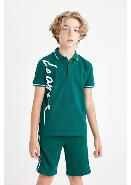 Erkek Çocuk Pike Kısa Kollu Polo Tişört fırsatları