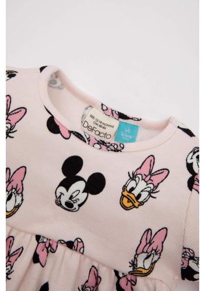 Kız Bebek 2'li Takım Disney Mickey & Minnie Fitilli Kaşkorse Kısa Kollu Elbise Külot D0795A524HS fiyatları