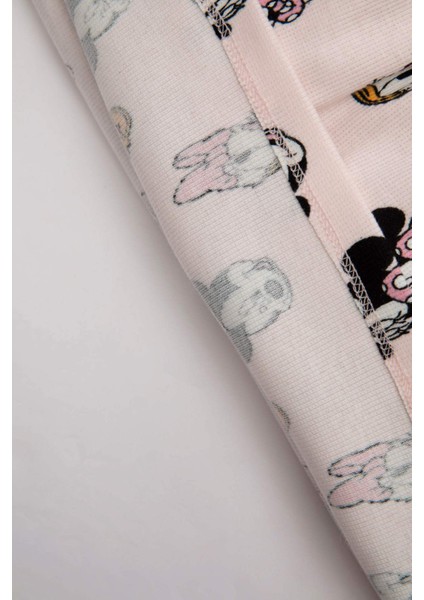 Kız Bebek 2'li Takım Disney Mickey & Minnie Fitilli Kaşkorse Kısa Kollu Elbise Külot D0795A524HS fırsatları