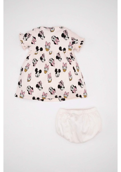 Kız Bebek 2'li Takım Disney Mickey & Minnie Fitilli Kaşkorse Kısa Kollu Elbise Külot D0795A524HS indirimleri