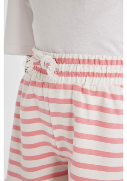 Kız Çocuk Çizgili Şort D0902A824HS indirimleri