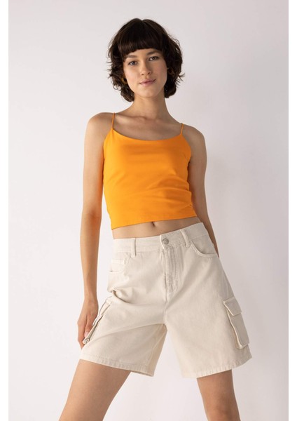 Regular Kargo Gabardin %100 Pamuk Şort modelleri