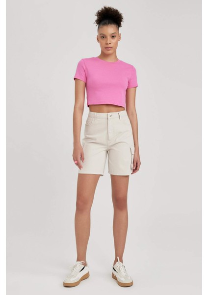 Regular Kargo Gabardin %100 Pamuk Şort indirimleri