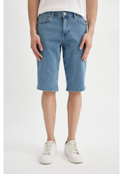 Regular Fit Jean Bermuda Şort A4805AX24SM