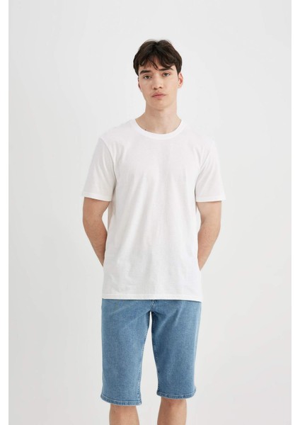 Regular Fit Jean Bermuda Şort A4805AX24SM