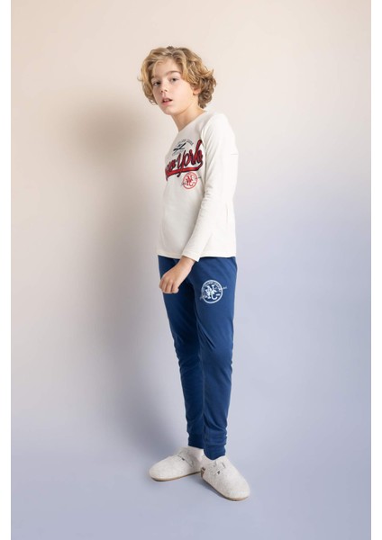 Erkek Çocuk Baskılı Uzun Kollu Pijama Takımı B2646A823WN fiyatları