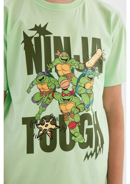 Erkek Çocuk Teenage Mutant Ninja Turtles Bisiklet Yaka Kısa Kollu Tişört C3104A824HS