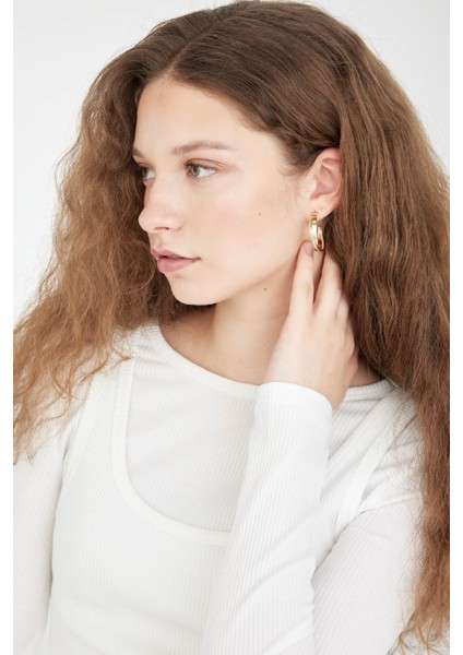 Kadın 3'lü Halka Gold Küpe C6473AXNS fiyatları