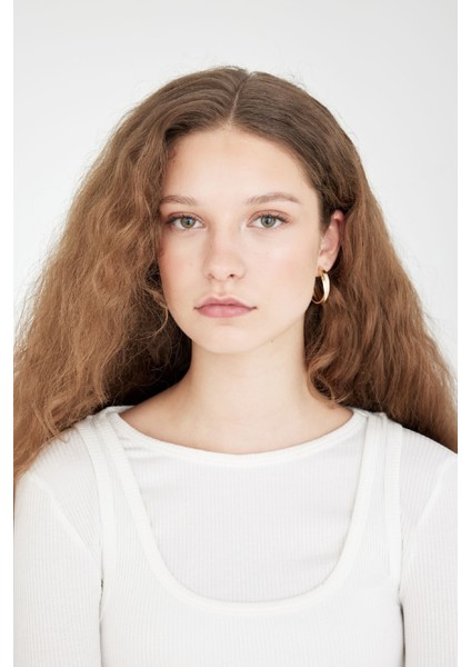 Kadın 3'lü Halka Gold Küpe C6473AXNS indirimleri