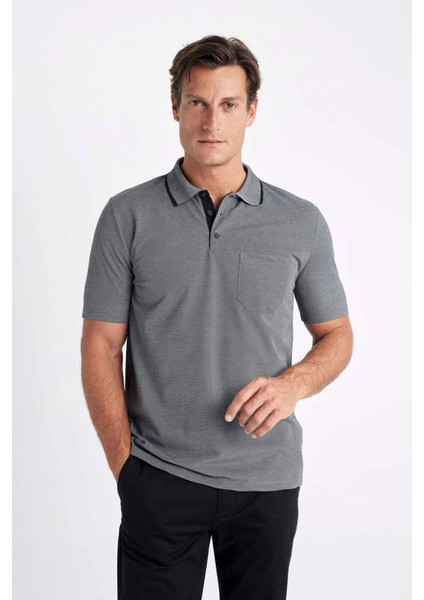 Regular Fit Kısa Kollu Basic Polo Tişört X7133AZ24SM