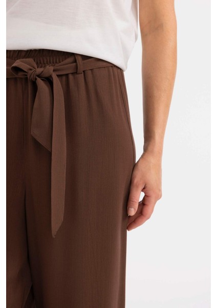 Culotte Geniş Paça Krinkıl Viskon Kapri C9565AX24SM fırsatları