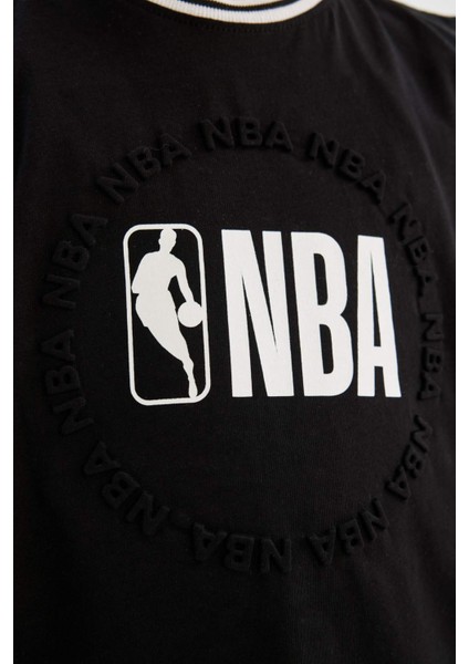 Erkek Çocuk NBA Wordmark Bisiklet Yaka Atlet C3287A824HS