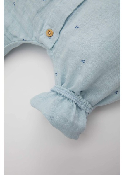 Kız Bebek Yenidoğan Kısa Kollu Puantiye Müslin Tulum C2670A524SM fırsatları