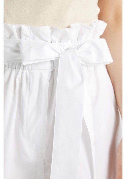 A Kesim Normal Bel Poplin Midi Etek C7238AX24SM