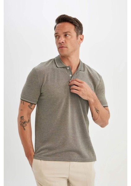 New Regular Fit Kısa Kollu Basic Düz Polo Tişört C6004AX24SM modelleri