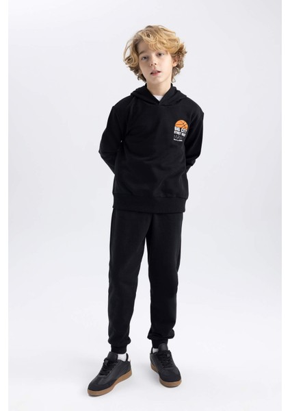 Erkek Çocuk Baskılı Kapüşonlu Kalın Sweatshirt B8996A823CW fiyatları