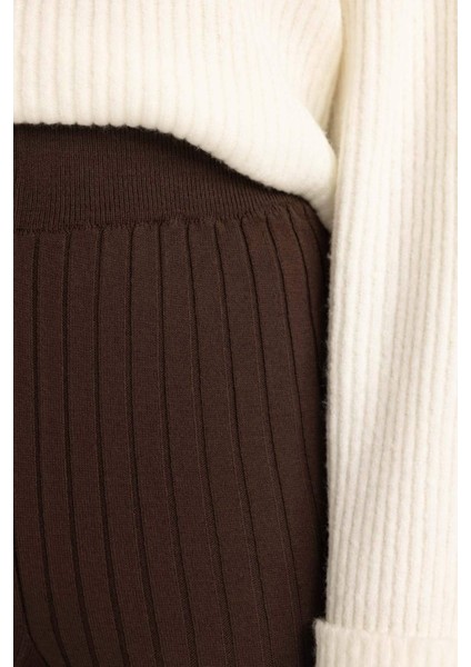 Wide Leg Geniş Paça İnce Kumaş Triko Pantolon C2041AX23CW