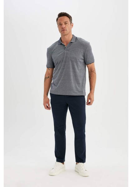 New Regular Fit Kısa Kollu Basic Düz Polo Tişört C6004AX24SM fiyatları