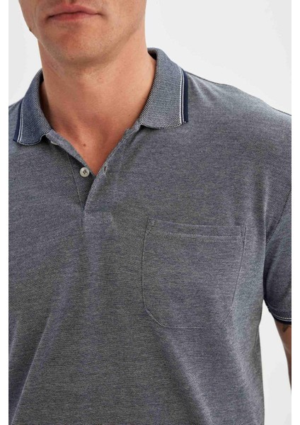 New Regular Fit Kısa Kollu Basic Düz Polo Tişört C6004AX24SM fırsatları