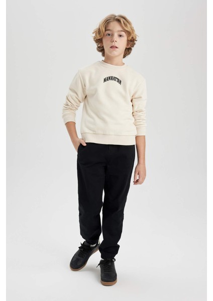 Erkek Çocuk Baskılı Bisiklet Yaka Kalın Sweatshirt B8997A823CW fiyatları