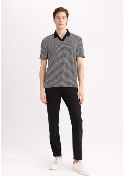 Yazlık Kumaş Pileli Pantolon Tailored Regular Fit Normal Kesim Basic Düz Cepli Düz Paça A7273AX24SP
