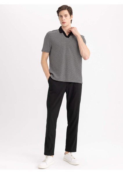 Yazlık Kumaş Pileli Pantolon Tailored Regular Fit Normal Kesim Basic Düz Cepli Düz Paça A7273AX24SP