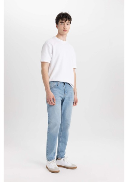 Slim Tapered Fit Dar Kalıp Normal Bel Daralan Paça Jean Pantolon C4220AX24SP