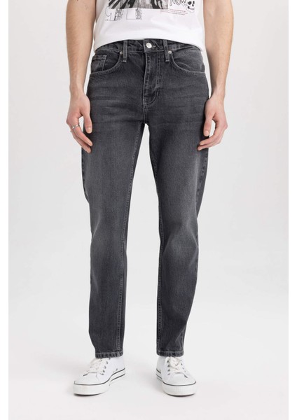 Slim Tapered Fit Dar Kalıp Normal Bel Daralan Paça Jean Pantolon C4221AX24SP