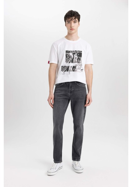 Slim Tapered Fit Dar Kalıp Normal Bel Daralan Paça Jean Pantolon C4221AX24SP modelleri